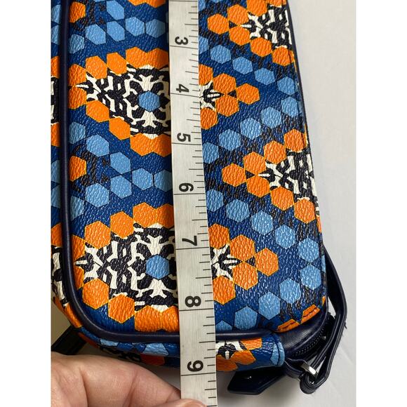 Vera Bradley Small Crossbody Marrakesh Beads Blue Orange White Purse Bag - Picture 10 of 10